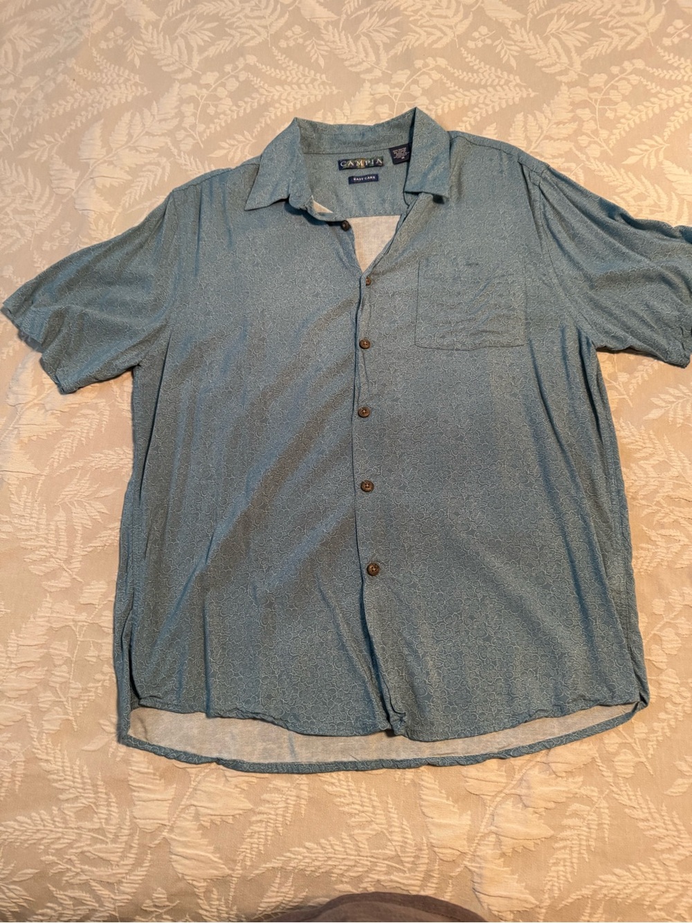 Canyon River Blues Men's Blue Short-Sleeve Button-Up Shirt